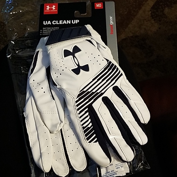 navy blue under armour batting gloves